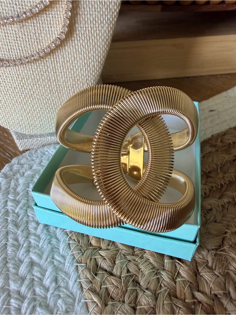 Park Lane Giselle bracelet - Bold Gold Statement Cuff Bracelet